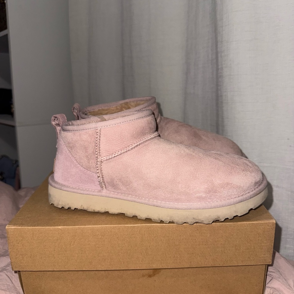 UGG Pink Ankle Boots